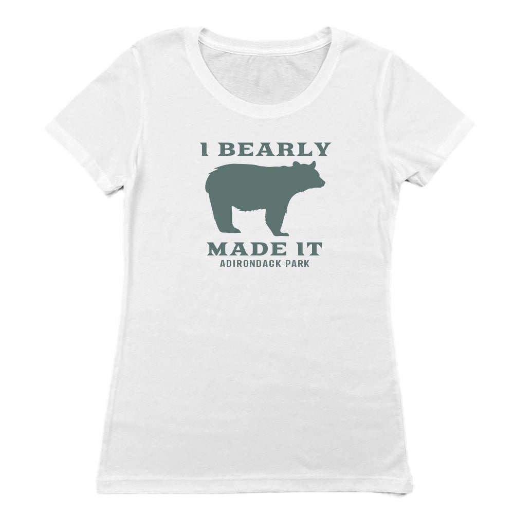 I Bearly Made It Adirondack Park Vintage Style Faded Women's Tee Shirt
