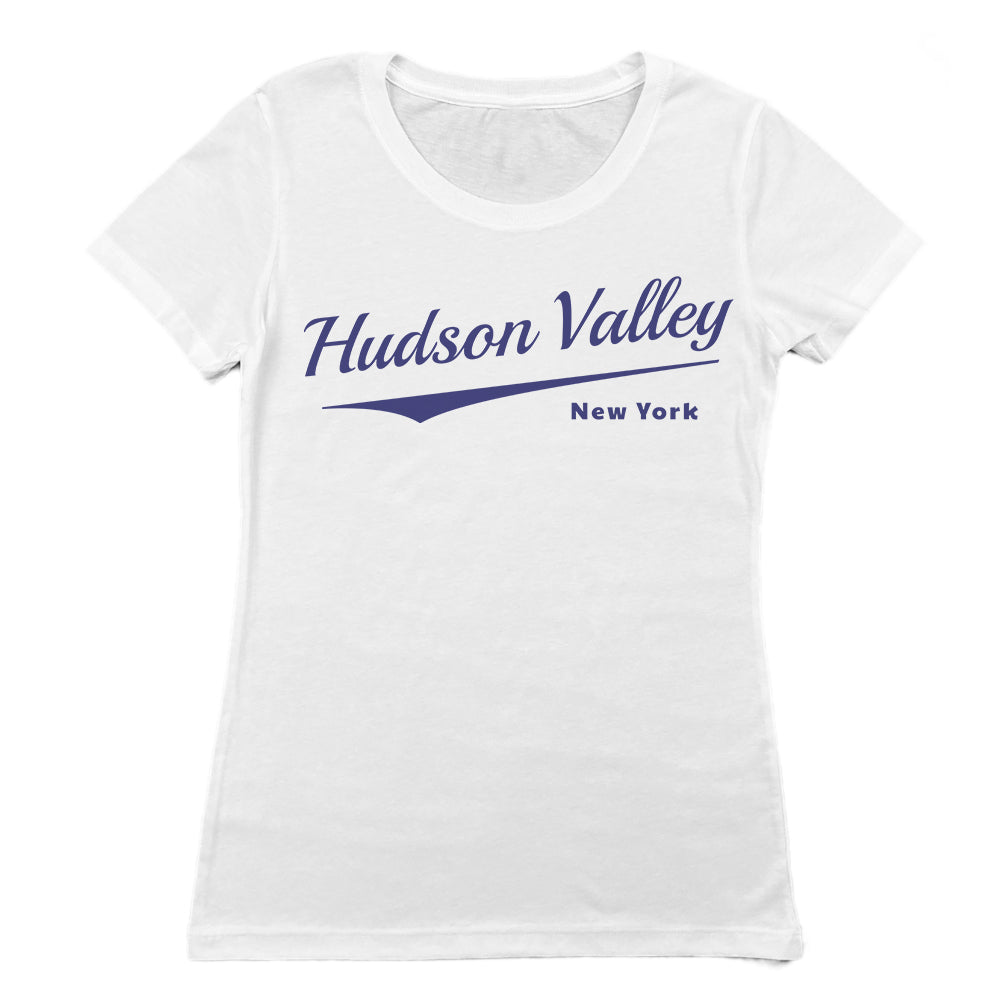 Hudson Valley Script Design Women's Graphic Tee Shirt