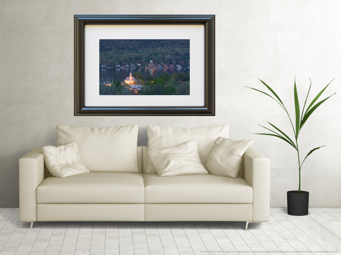 Lake George Village at Dusk Fine Art Photo or Canvas Print