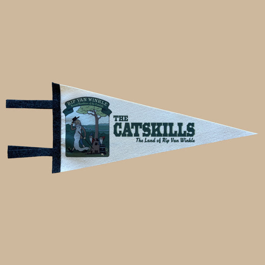 Catskill Mountains Pennant Featuring The Legend of Rip Van Winkle