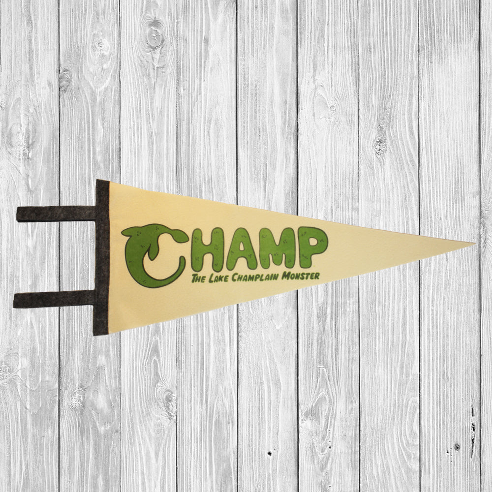 Champ Lake Champlain Monster Cryptid Pennant - Vermont and New York