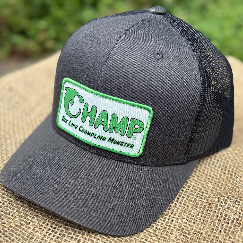 Champ Lake Champlain Monster Trucker Hat - Cryptid Gift Idea