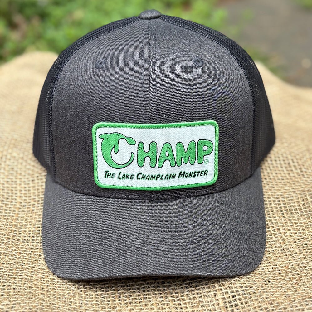Champ Lake Champlain Monster Trucker Hat - Cryptid Gift Idea