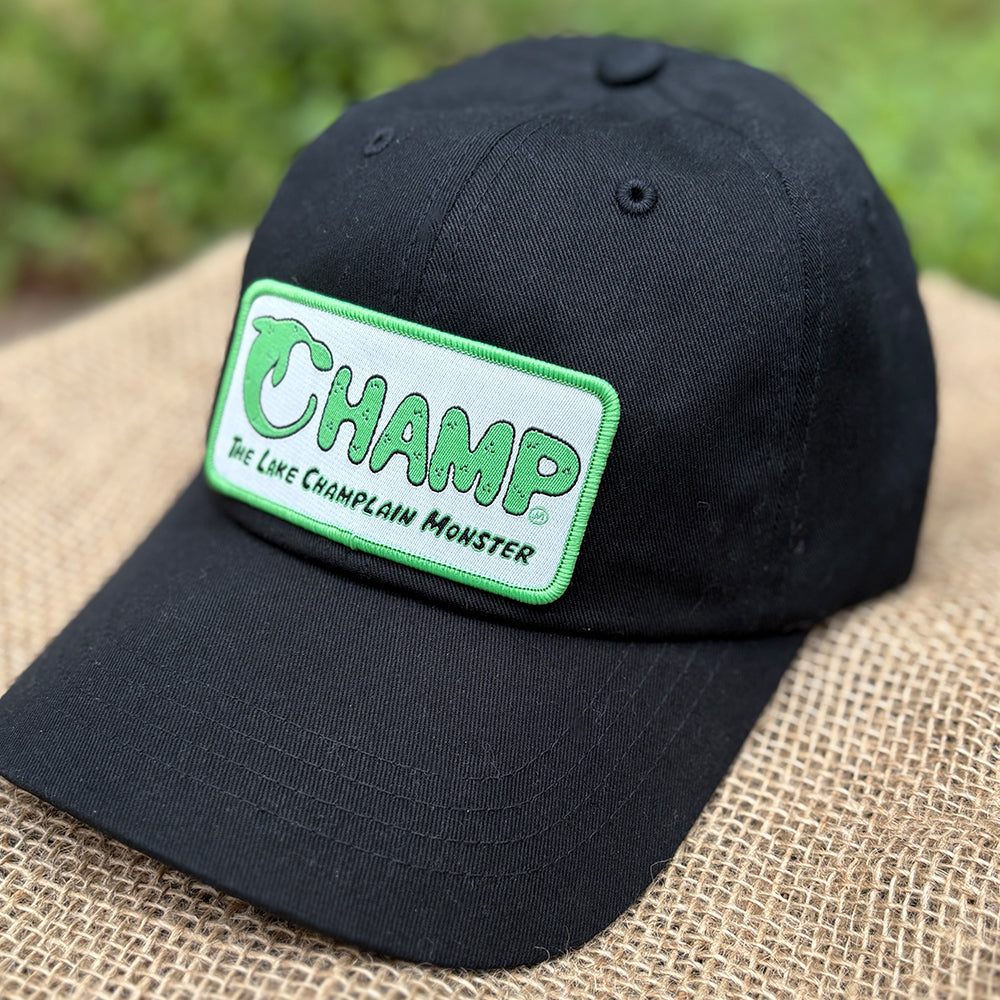 Champ Lake Champlain Monster Themed Low-Profile Cotton Twill Hat