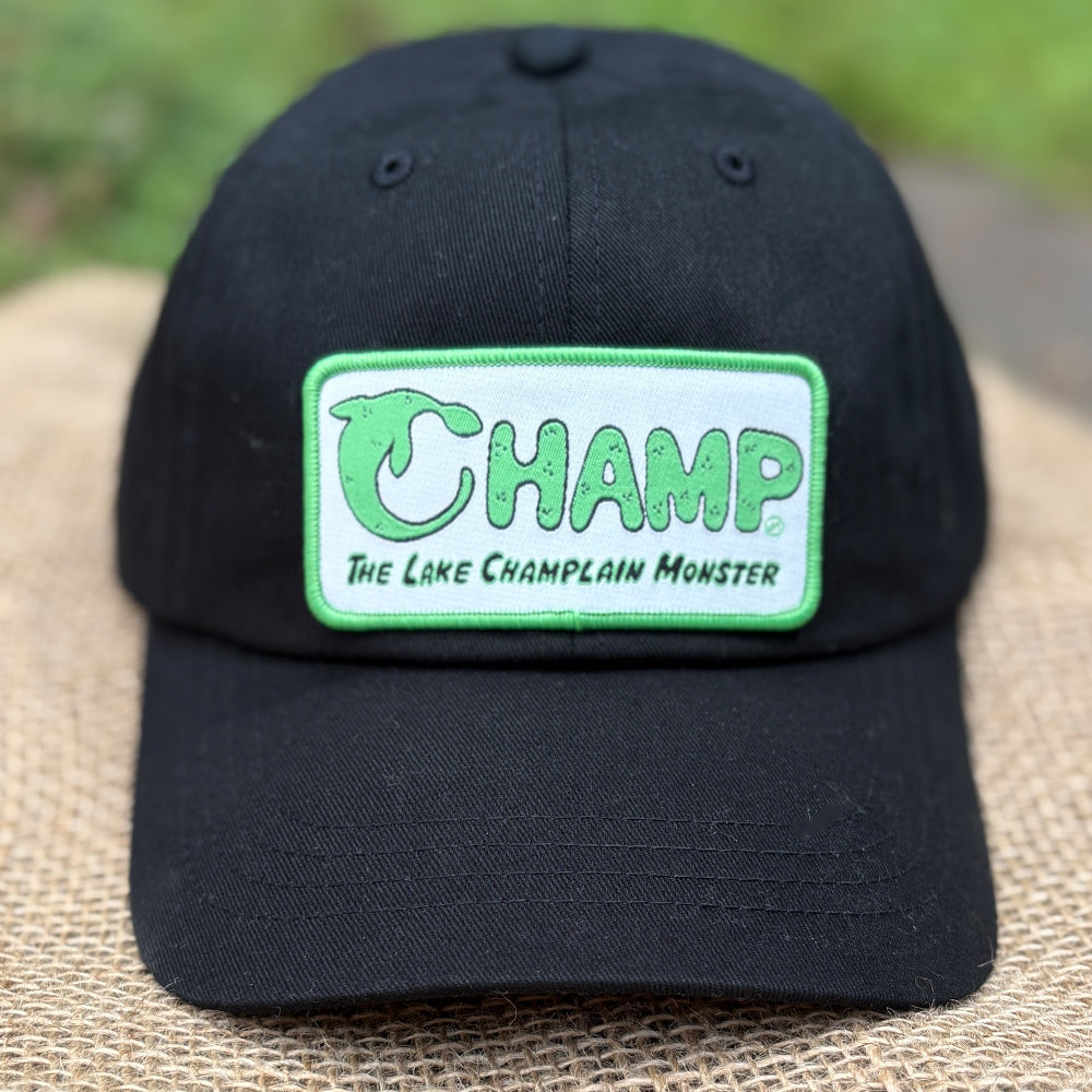 Champ Lake Champlain Monster Themed Low-Profile Cotton Twill Hat