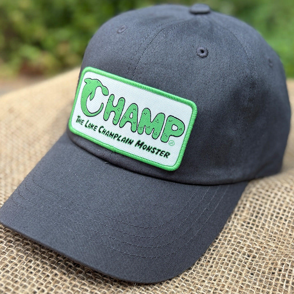 Champ Lake Champlain Monster Themed Low-Profile Cotton Twill Hat