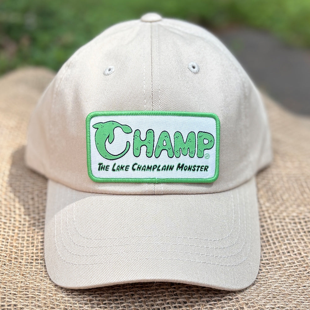 Champ Lake Champlain Monster Themed Low-Profile Cotton Twill Hat