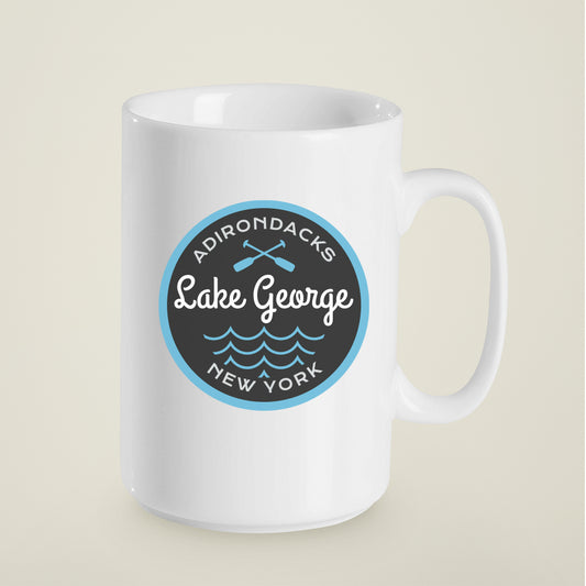 15 oz. Mug Lake George Nautical Theme Adirondacks Ceramic Mug