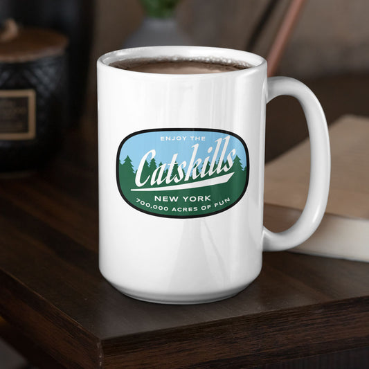 Enjoy The Catskills New York 15 Ounce Ceramic Mug