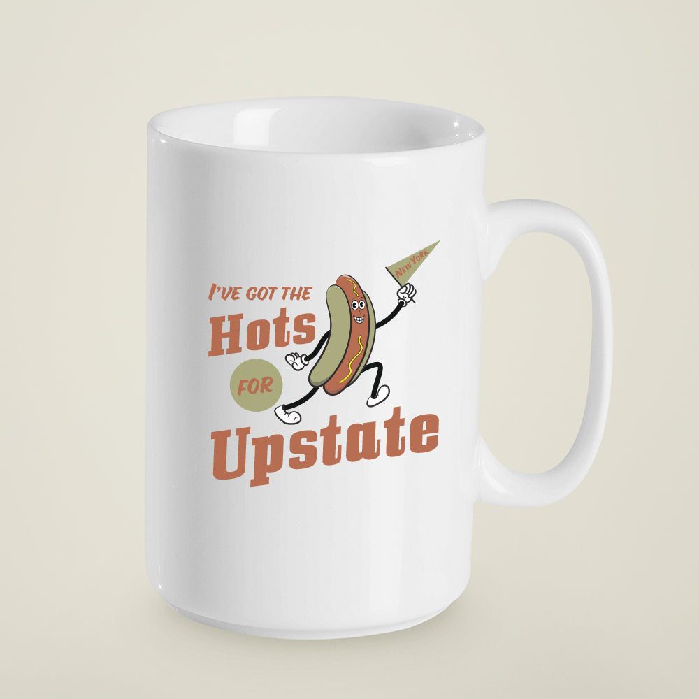 15 oz. Hots for Upstate New York Funny Souvenir Ceramic Mug