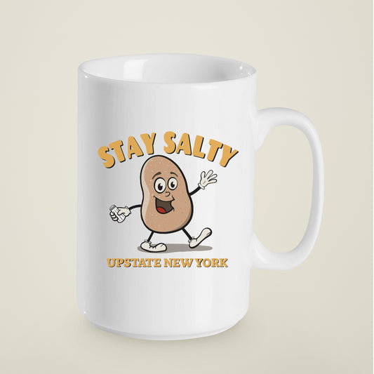 15 oz. Salt Potatoes Upstate NY Funny Souvenir Ceramic Mug