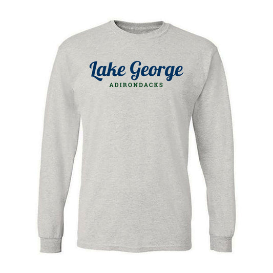 Lake George Classic Script Logo Long Sleeve Graphic Tee Shirt