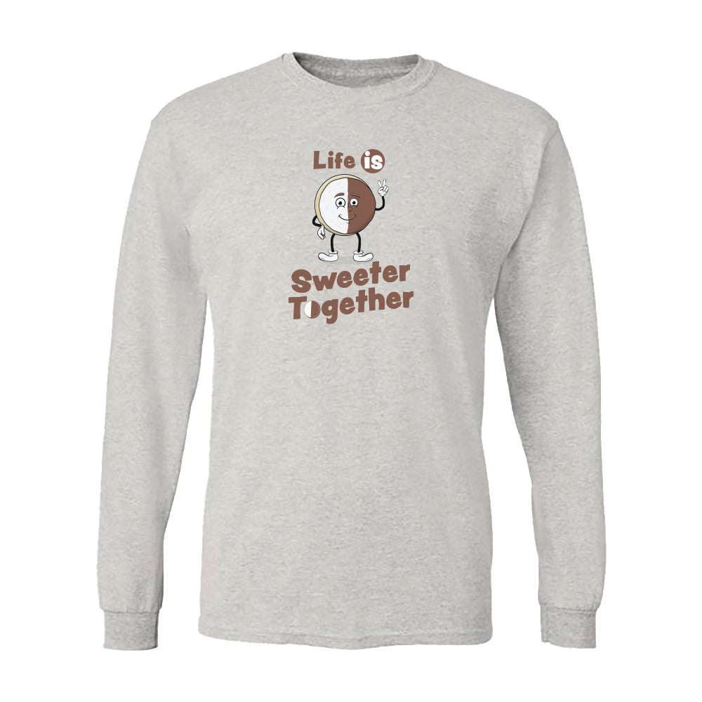 Halfmoon Cookie Upstate NY Long Sleeve Tee Shirt Retro Illustration Vintage Style Print