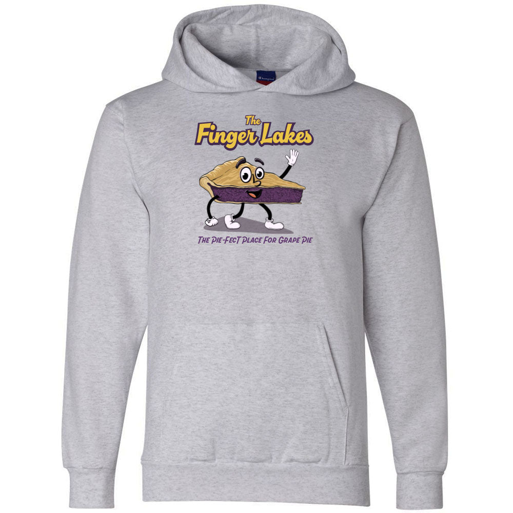 Finger Lakes Grape Pie Hoodie - Pullover Sweatshirt - Finger Lakes Gift Idea