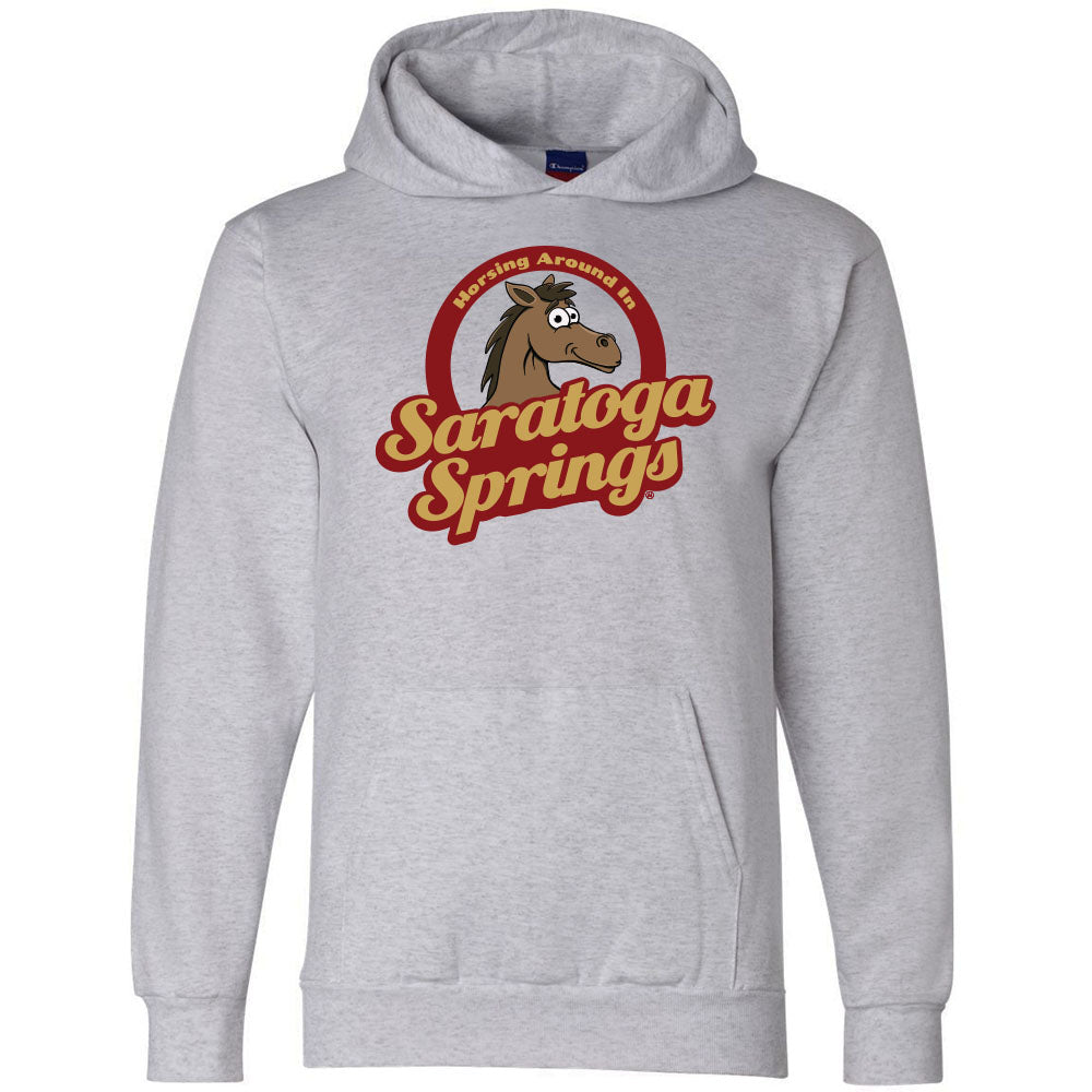 Saratoga Springs NY Horse Hoodie - Saratoga Hooded Sweatshirt