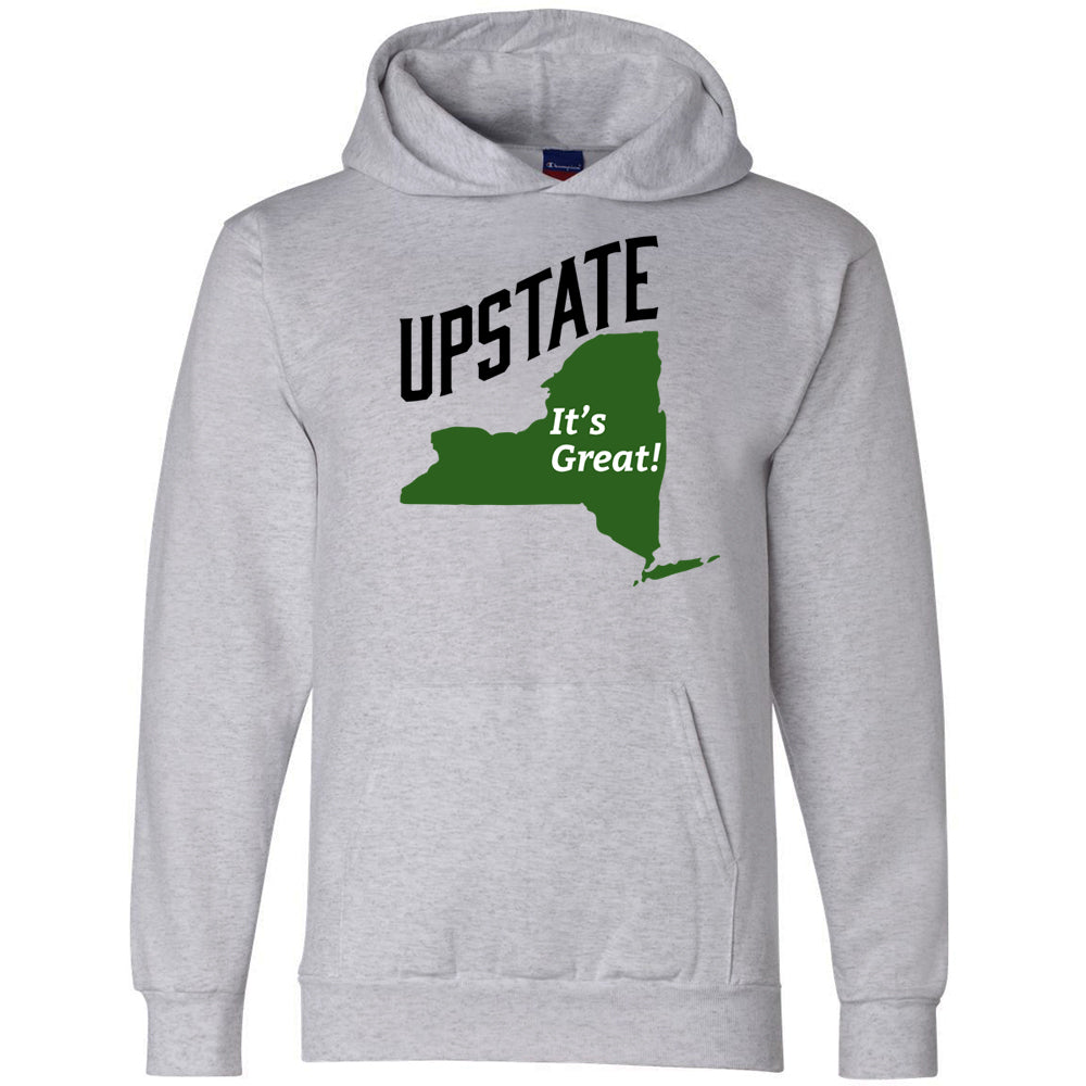 Upstate New York Print Hoodie - Pullover Hooded Sweatshirt - Upstate NY Gift Idea