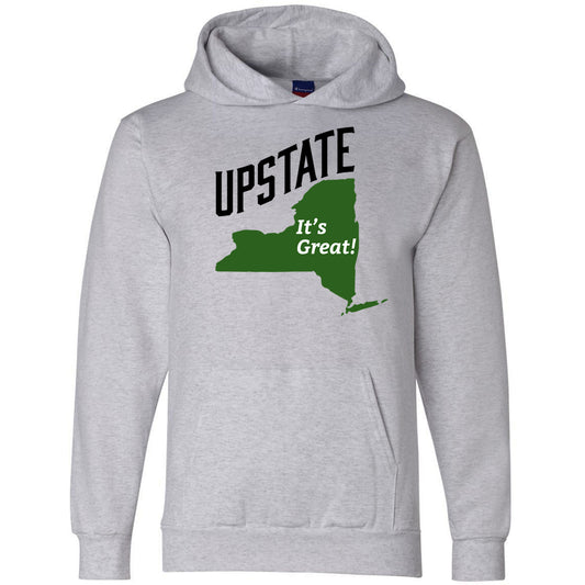 Upstate New York Print Hoodie - Pullover Hooded Sweatshirt - Upstate NY Gift Idea