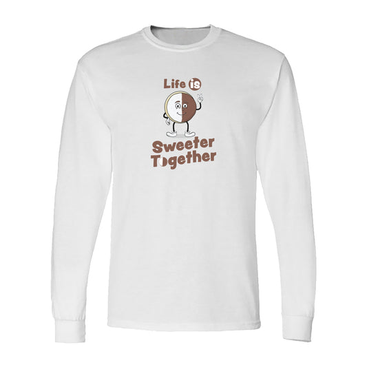 Halfmoon Cookie Upstate NY Long Sleeve Tee Shirt Retro Illustration Vintage Style Print