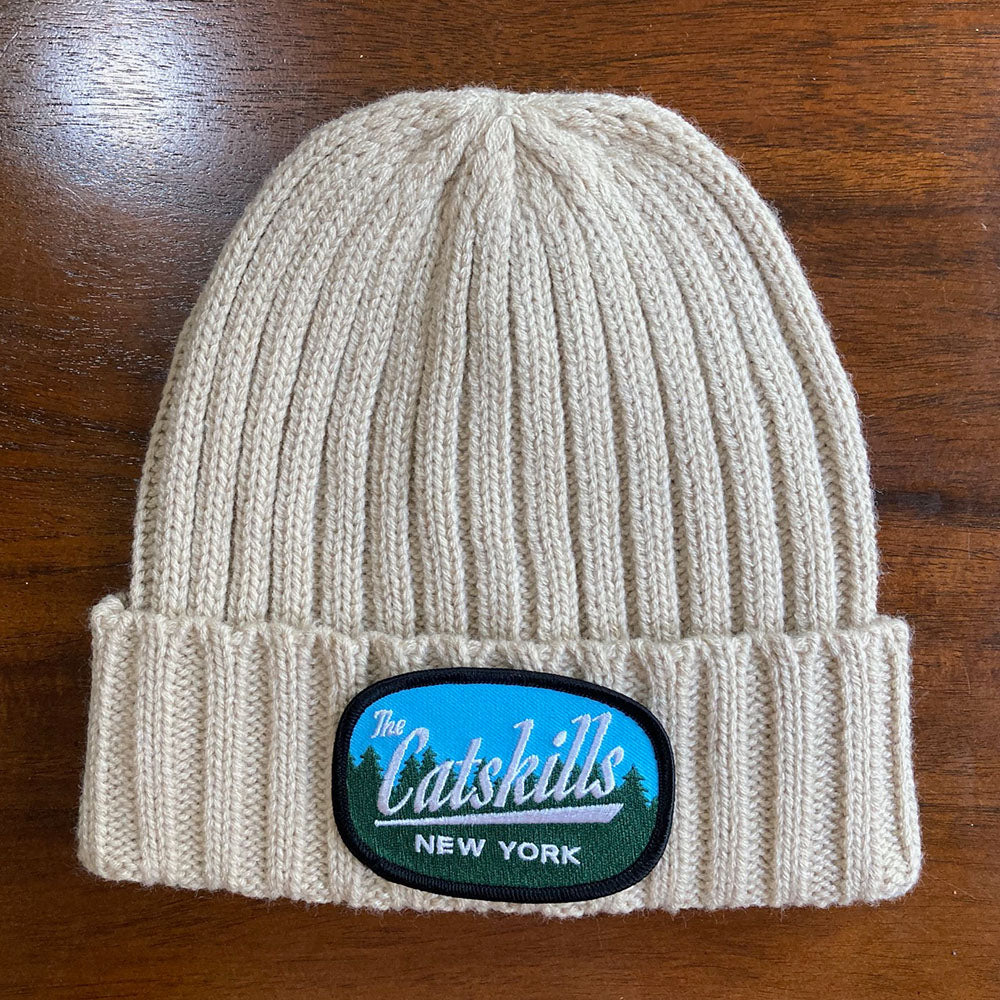 Catskills New York Recycled Cable Knit Winter Hat