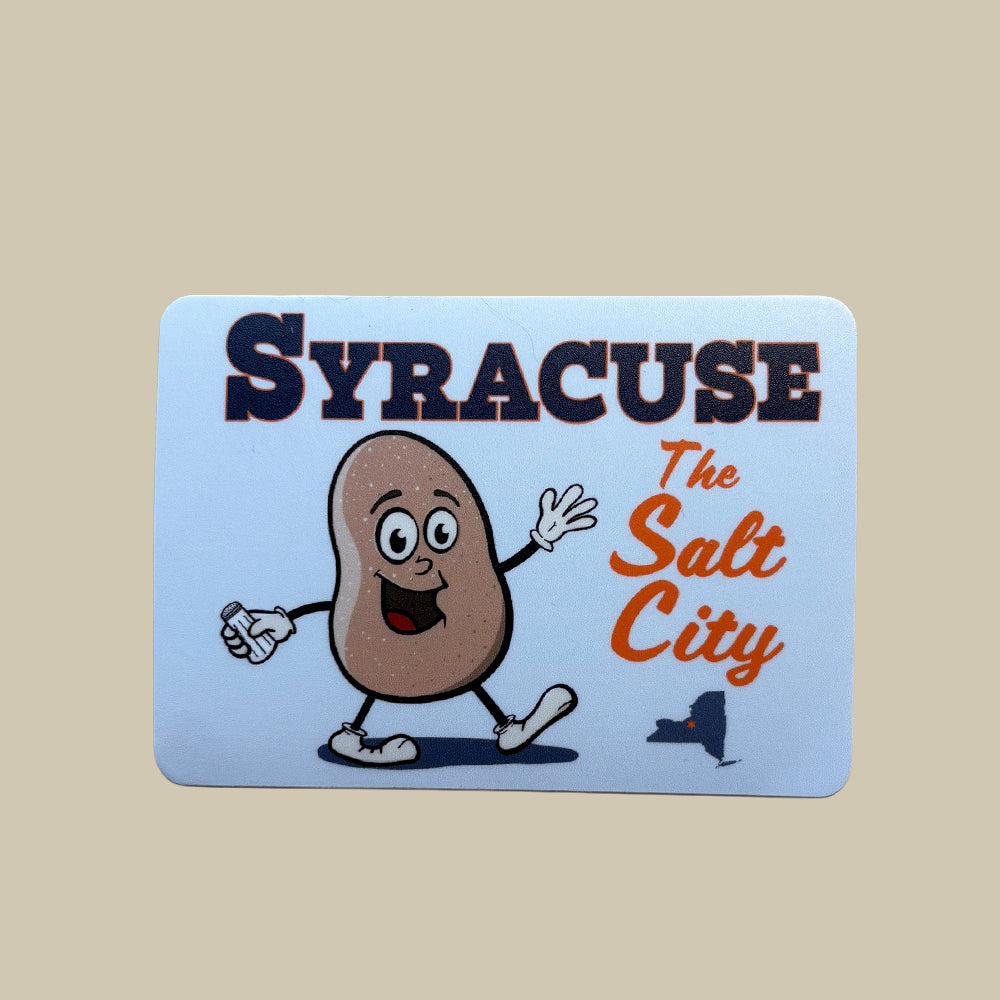 Syracuse NY Salt City Sticker - Fun Retro Salt Potato Sticker