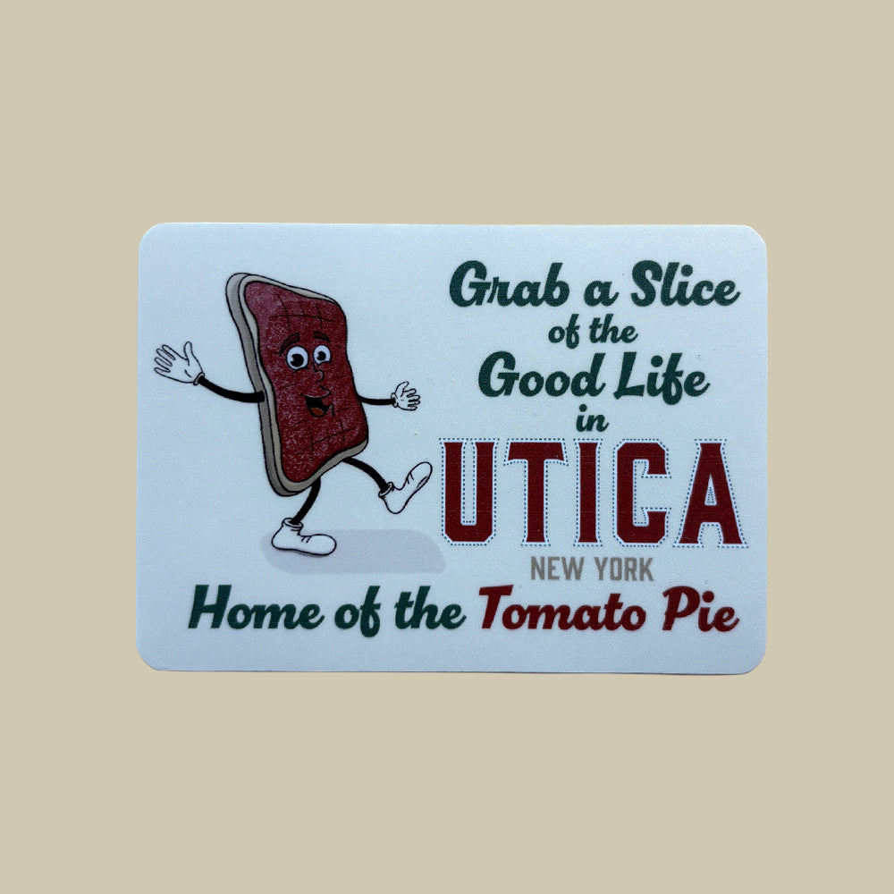 Utica Foods Gift Idea - Fun Upstate New York Food Themed Sticker Set - 6 Stickers