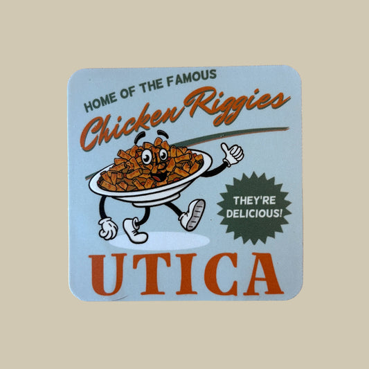 Utica Chicken Riggies Sticker - Fun Utica NY Gift Idea