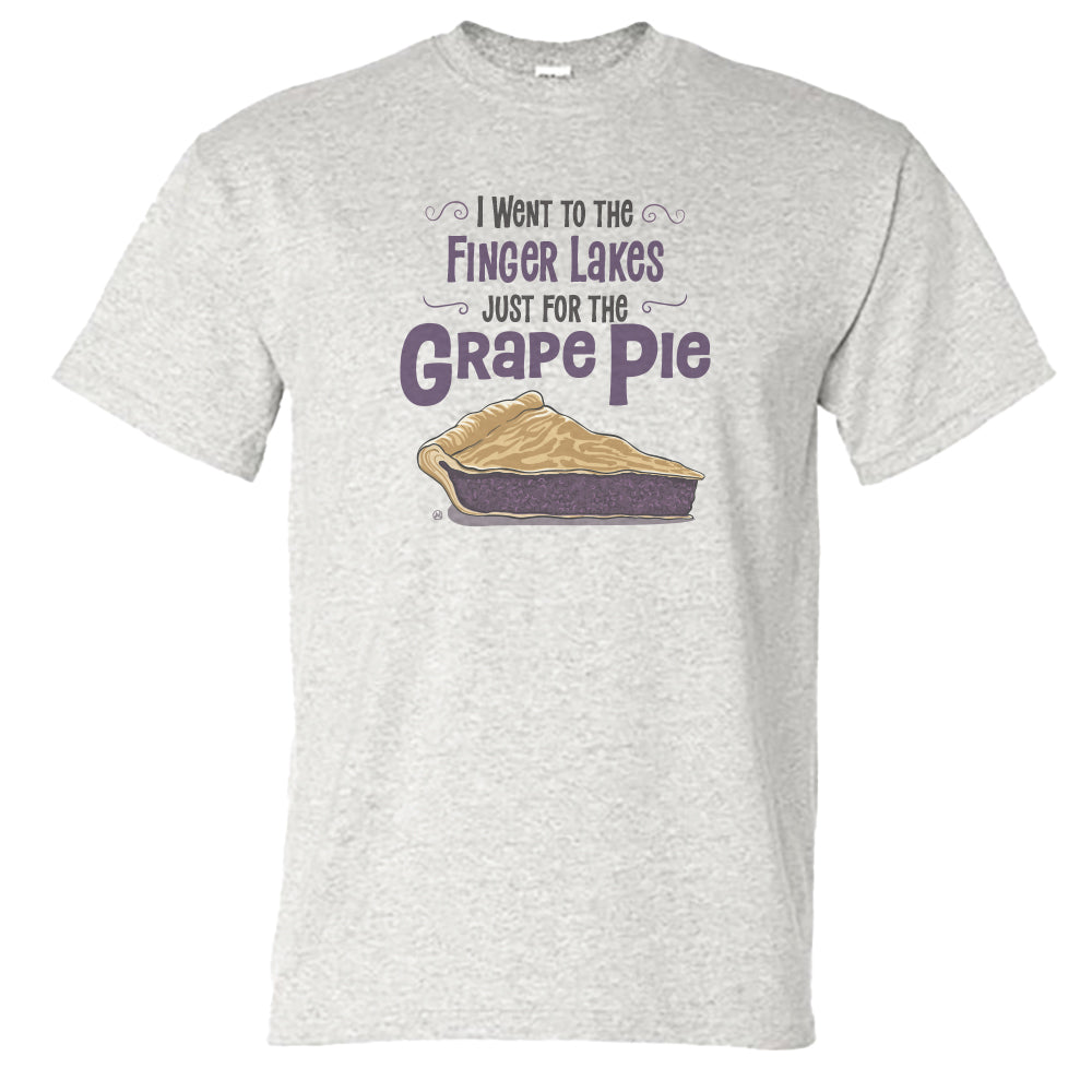 Grape Pie Finger Lakes Souvenir T-Shirt - Upstate New York Gift Idea - Unisex Tee