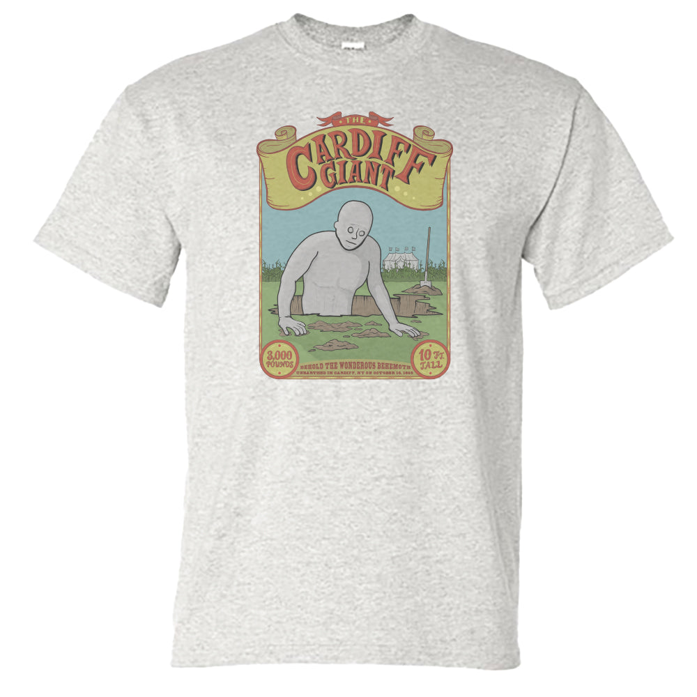 Cardiff Giant Legend NY T-Shirt Unisex Vintage-Style Print - Upstate NY Lore