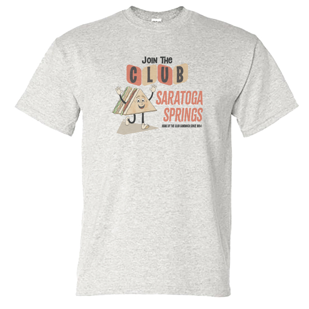 Saratoga Springs Club Sandwich Tee Shirt - Upstate New York Gift Idea - Unisex T-Shirt