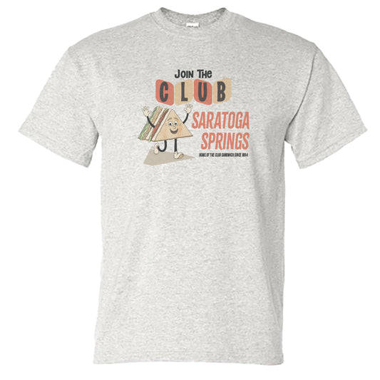 Saratoga Springs Club Sandwich Tee Shirt - Upstate New York Gift Idea - Unisex T-Shirt