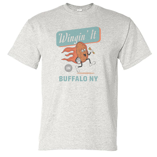 Buffalo Wing Themed Tee Shirt - Funny Upstate NY Design on a Unisex T-shirt