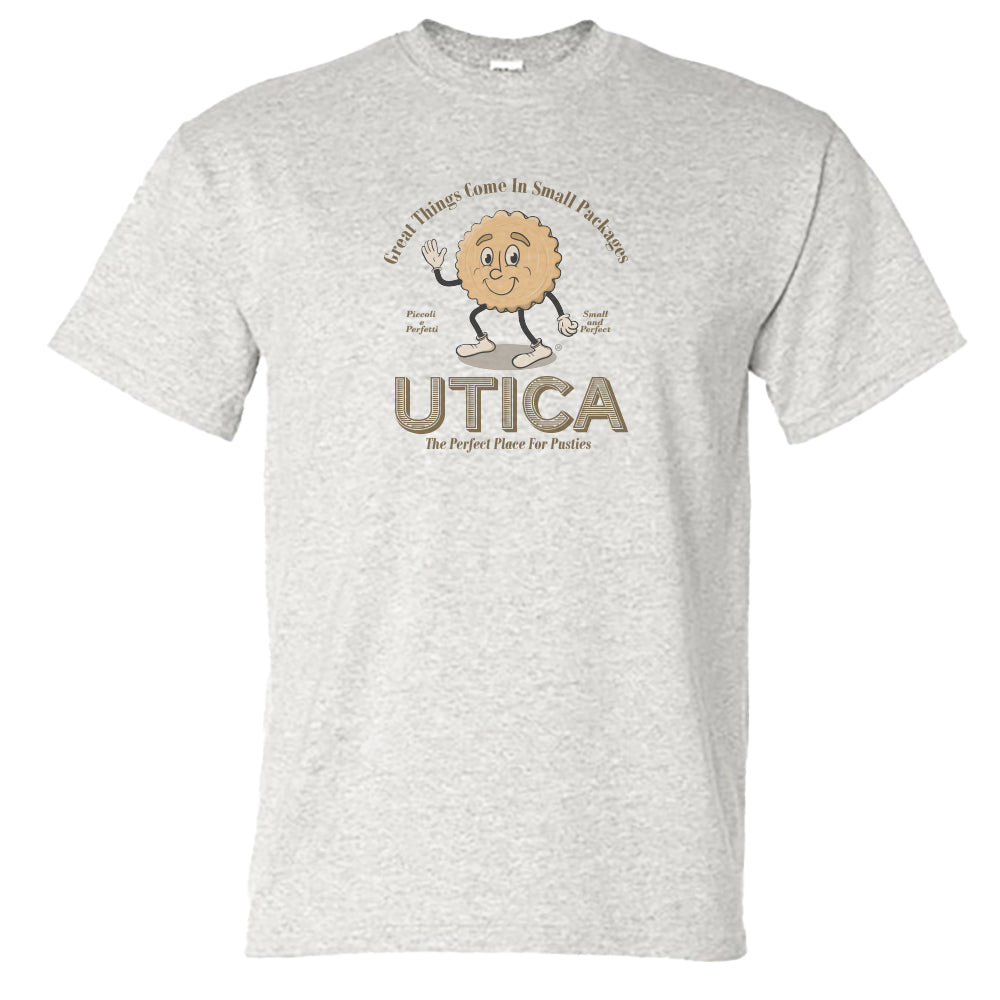 Utica Pusties Tee Shirt Upstate NY Fun Retro Food Unisex T-shirt