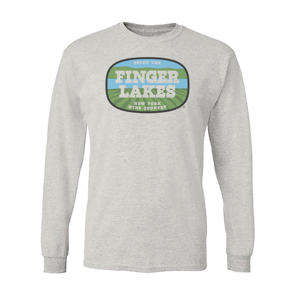 Finger Lakes NY - Long Sleeve Tee Shirt - Upstate NY Gift and Souvenir
