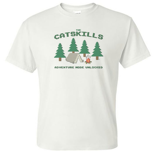 Catskills Adventure Mode 80s Video Game Vintage Style Print Unisex Tee Shirt