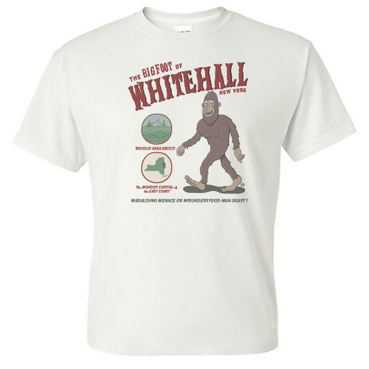 Bigfoot Tee Shirt - Whitehall New York Sasquatch - Unisex T-Shirt Bigfoot Gift