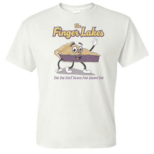 Finger Lakes Grape Pie Tee Shirt - Upstate New York Gift Idea - Unisex T-Shirt