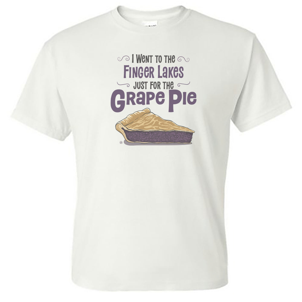 Grape Pie Finger Lakes Souvenir T-Shirt - Upstate New York Gift Idea - Unisex Tee