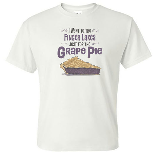 Grape Pie Finger Lakes Souvenir T-Shirt - Upstate New York Gift Idea - Unisex Tee