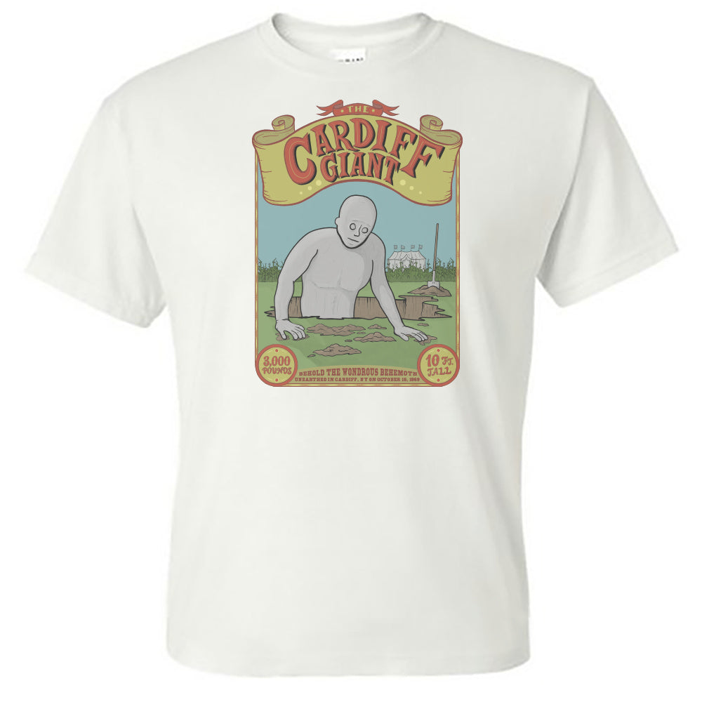 Cardiff Giant Legend NY T-Shirt Unisex Vintage-Style Print - Upstate NY Lore