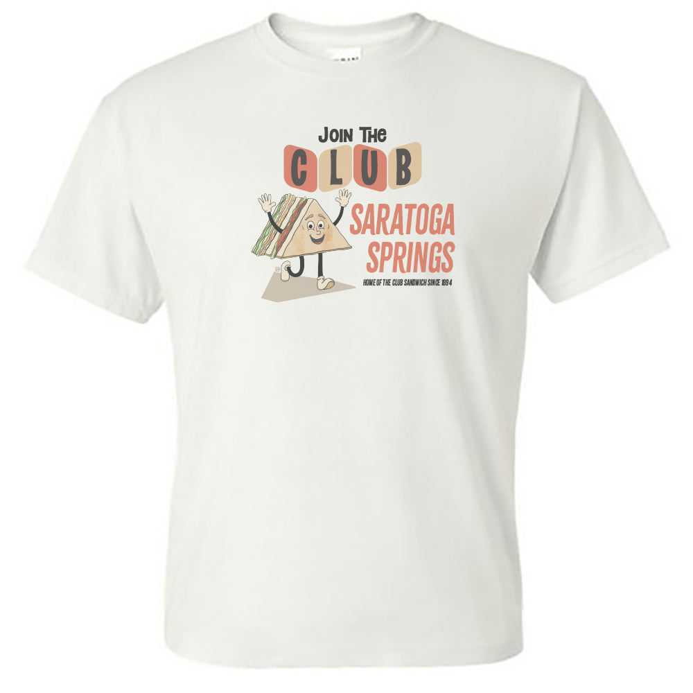 Saratoga Springs Club Sandwich Tee Shirt - Upstate New York Gift Idea - Unisex T-Shirt