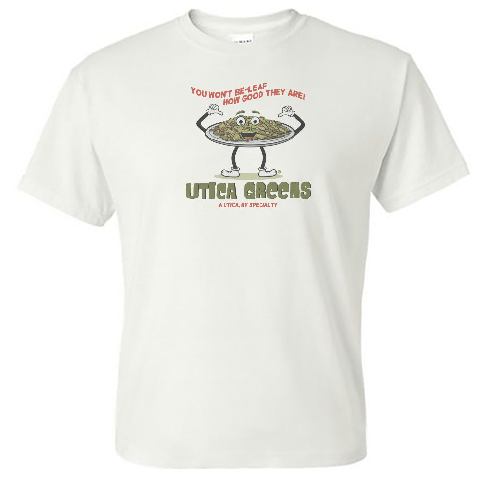 Utica Greens Tee Shirt - Upstate New York Gift Idea - Unisex - Central NY Food Gift Idea