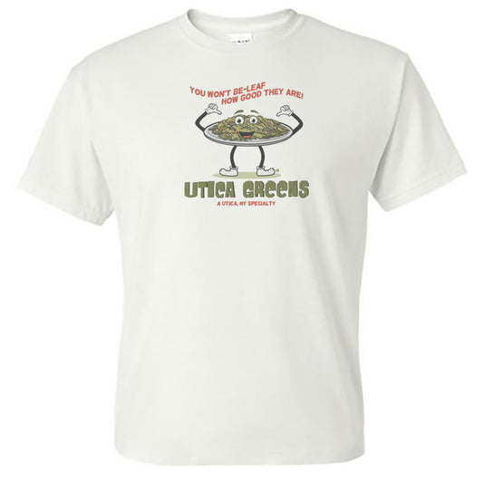 Utica Greens Tee Shirt - Upstate New York Gift Idea - Unisex - Central NY Food Gift Idea