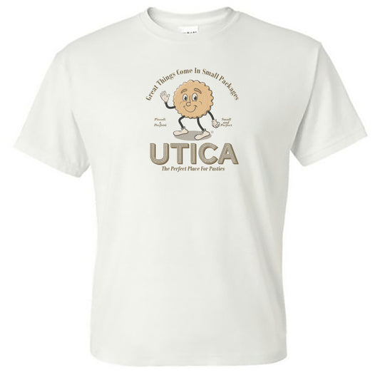 Utica Pusties Tee Shirt Upstate NY Fun Retro Food Unisex T-shirt