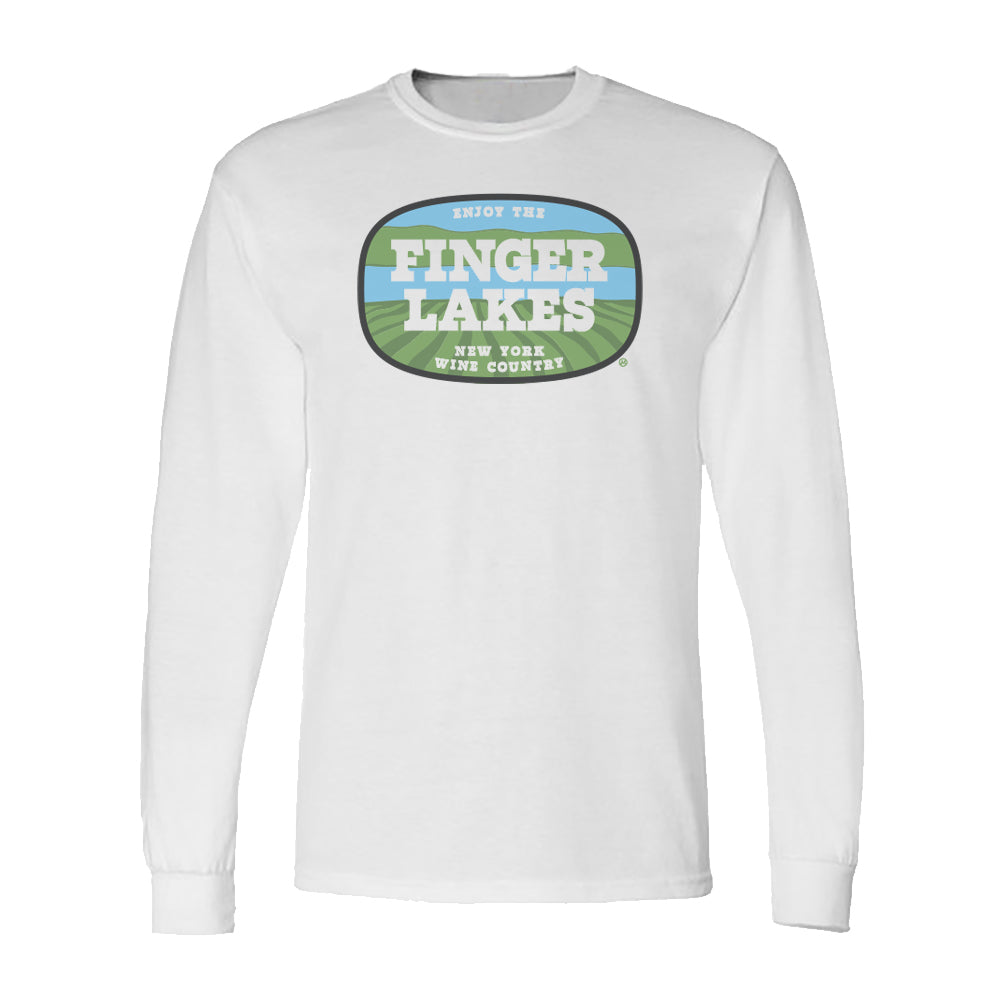 Finger Lakes NY - Long Sleeve Tee Shirt - Upstate NY Gift and Souvenir