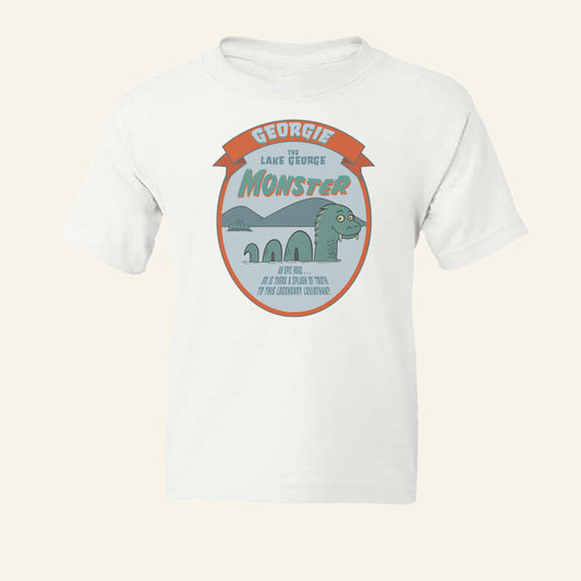 Kids Lake George Monster Cryptid Adirondacks Youth Tee Shirt - Gift and Souvenir Idea