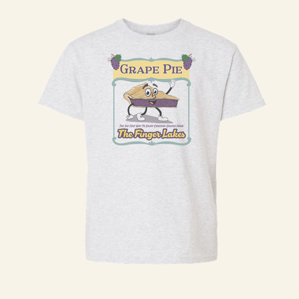 Finger Lakes Youth Tee Shirt - Grape Pie - Fun Finger Lakes Kid's Gift Idea