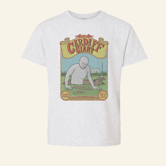 Kids Cardiff Giant New York Legend Youth Tee Shirt - Fun Upstate NY Gift Idea