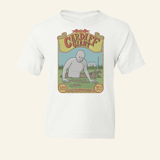 Kids Cardiff Giant New York Legend Youth Tee Shirt - Fun Upstate NY Gift Idea