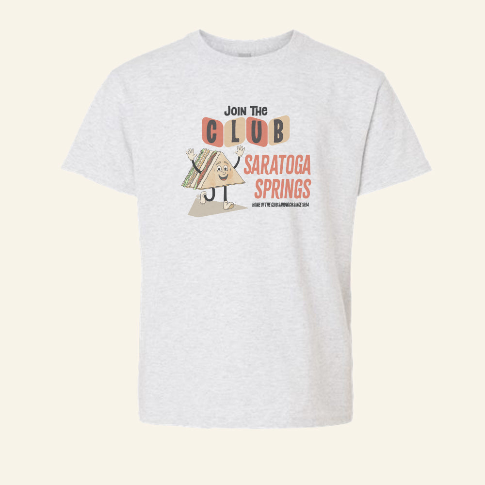 Saratoga Springs Tee Shirt - Club Sandwich - Fun Kid's Gift Idea