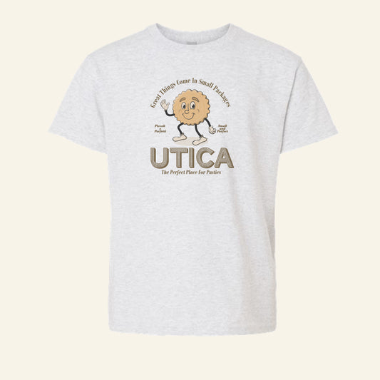 Kids Utica Pusties Youth Tee Shirt - Utica NY Gift and Souvenir Idea